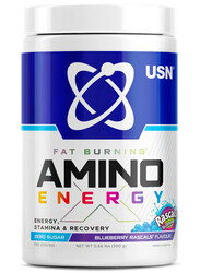 USN AMINO ENERGY لحرق الدهون 300 جرام بنكهة التوت الأزرق