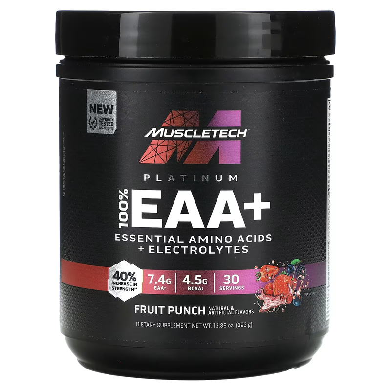 

Muscletech 100% EAA+, 393 gram, Fruit Punch Flavor, 30 Servings