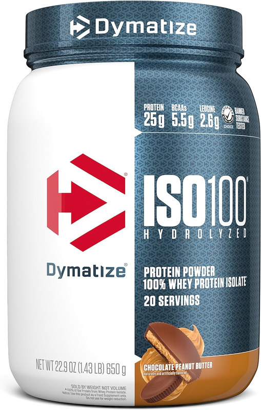 

Dymatize ISO100 Hydrolyzed 650g, Chocolate Peanut Butter Flavor, 20 Serving