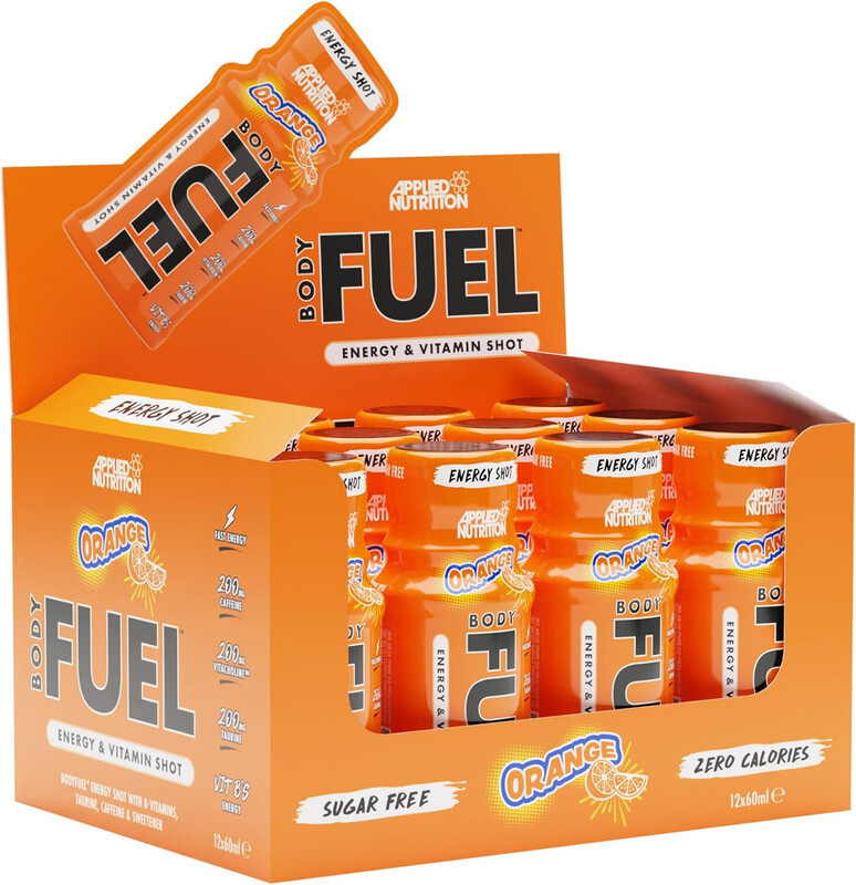 Applied Nutrition Body Fuel Energy Shot 60ml Orange Flavor Pack of 12