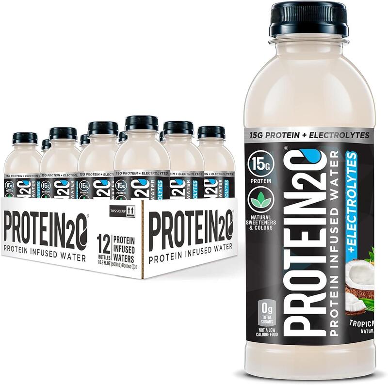 Protein2o, 15g Whey Protein Infused Water Plus Energy, Tropical Coconut, 500ml, Pack of 12