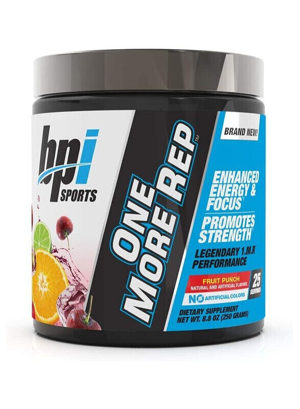 

BPI Sports One More Rep Pre Workout Fruit Punch Flavor 250g