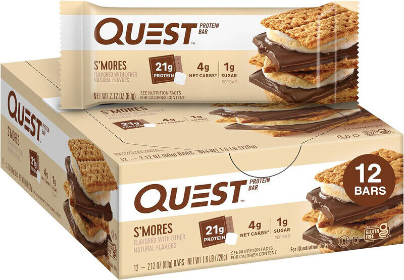 

Quest Protein Bar S’mores Flavor Pack of 12