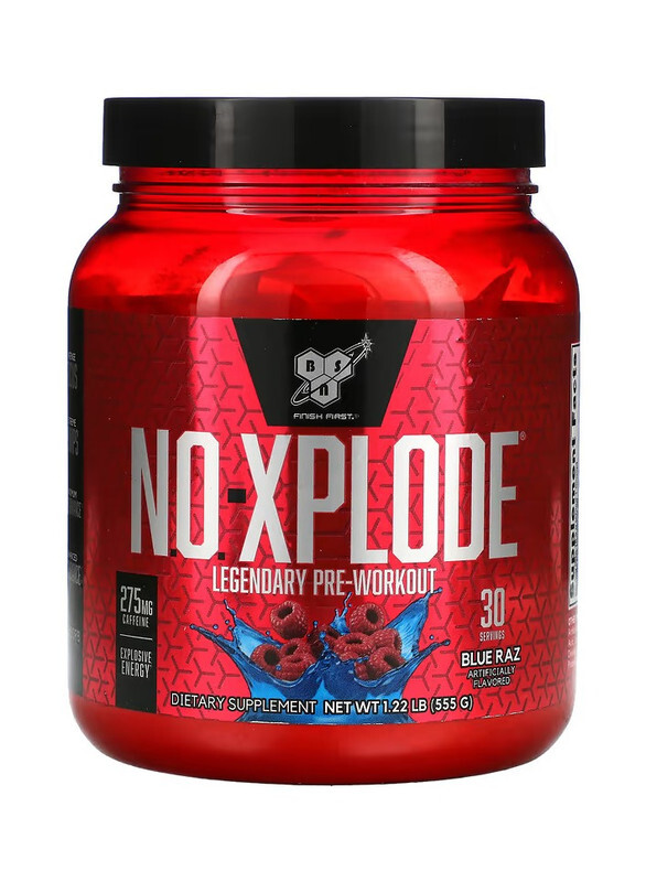 BSN No Xplode Legendary Pre-workout 555g Blue Razz Flavor 30 Serving