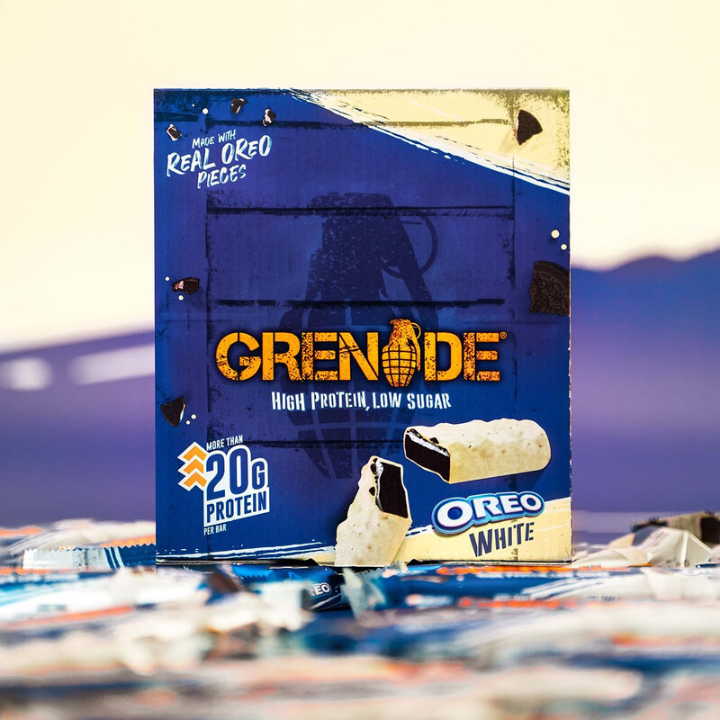 Grenade Hi Protein Bar Oreo White Flavor 60g Pack of 12