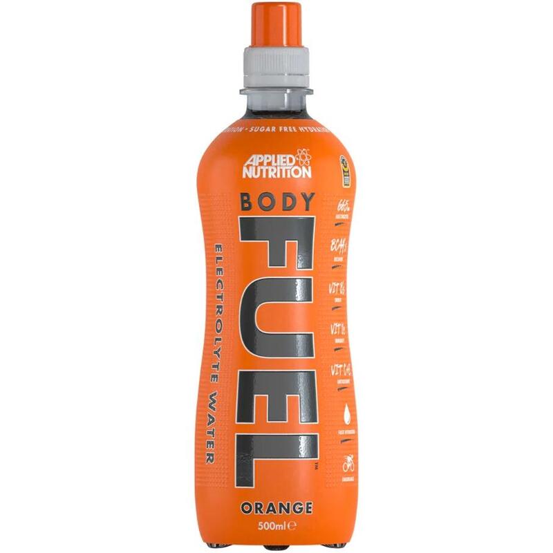 Applied Nutrition Body Fuel Electrolyte Water with BCAAs and Vitamins, Orange, 500 ml