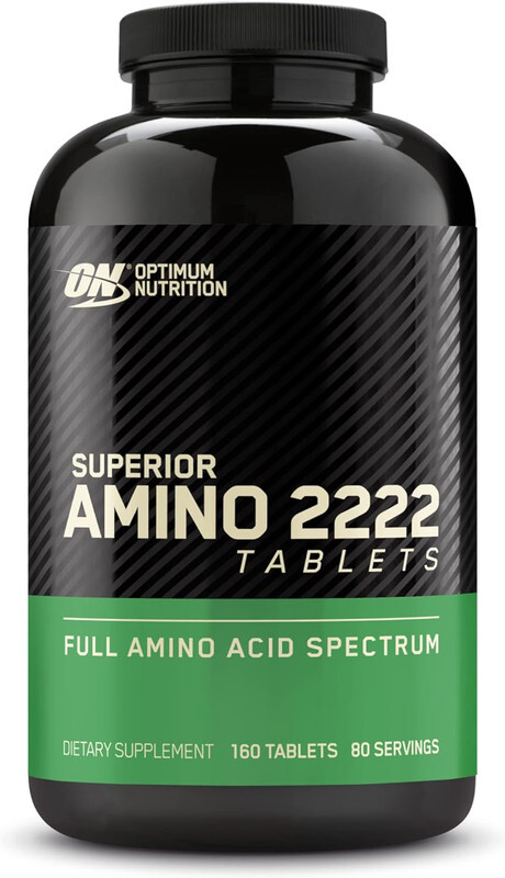 Superior Amino 2222 Tablets, Complete Essential Amino Acids, EAAs to Maintain Muscle Tissue - 160 Tablets