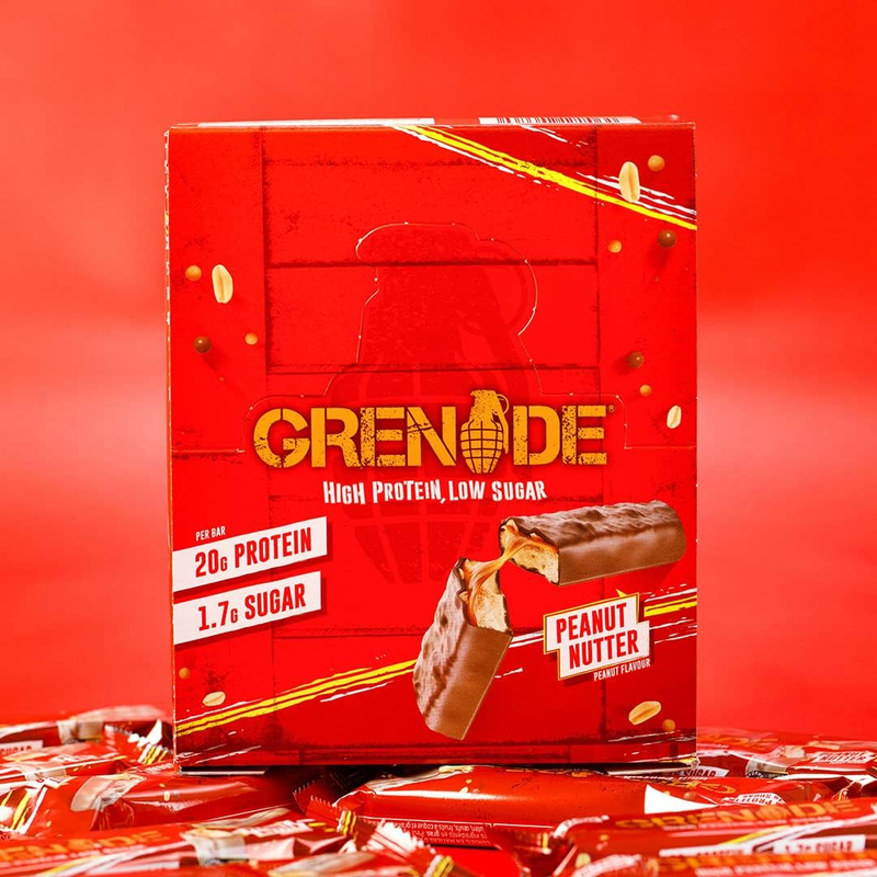 Grenade High Protein Bar, Peanut Nutter Pack of 12