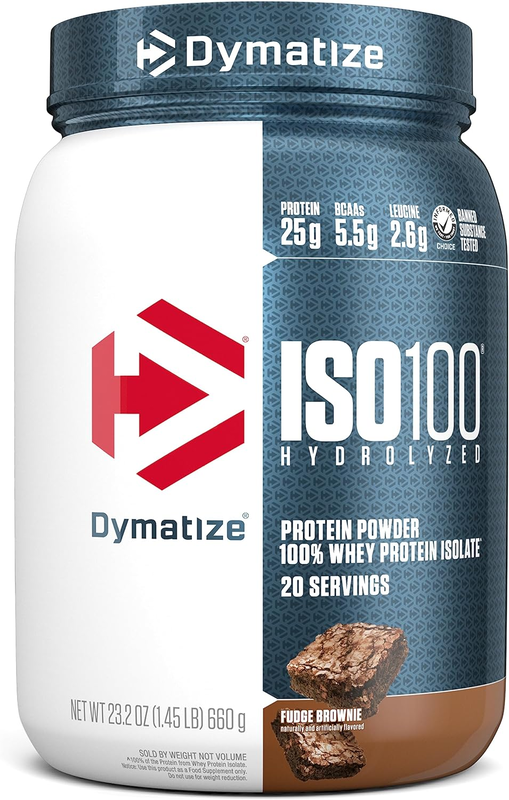 

Dymatize ISO100 Hydrolyzed 660g, Fudge Brownie Flavor, 20 Serving