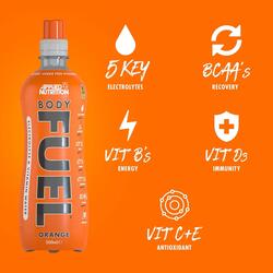 Applied Nutrition Body Fuel Electrolyte Water with BCAAs and Vitamins, Orange, 500 ml