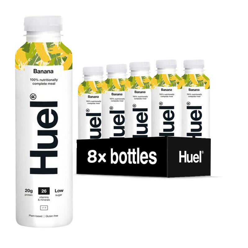 

Huel Rtd 100% Nutritionally Complete Meal 500ml Banana Flavor Pack of 8