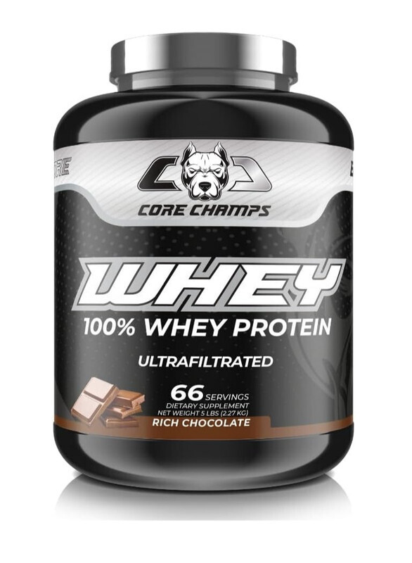 

Core Champs 100% Whey Protein 2.27 kg Rich Chocolate Flavor 66 Serving