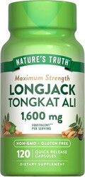 Nature’s Truth Longjack Tongkat Ali 120Capsules 60 Servings