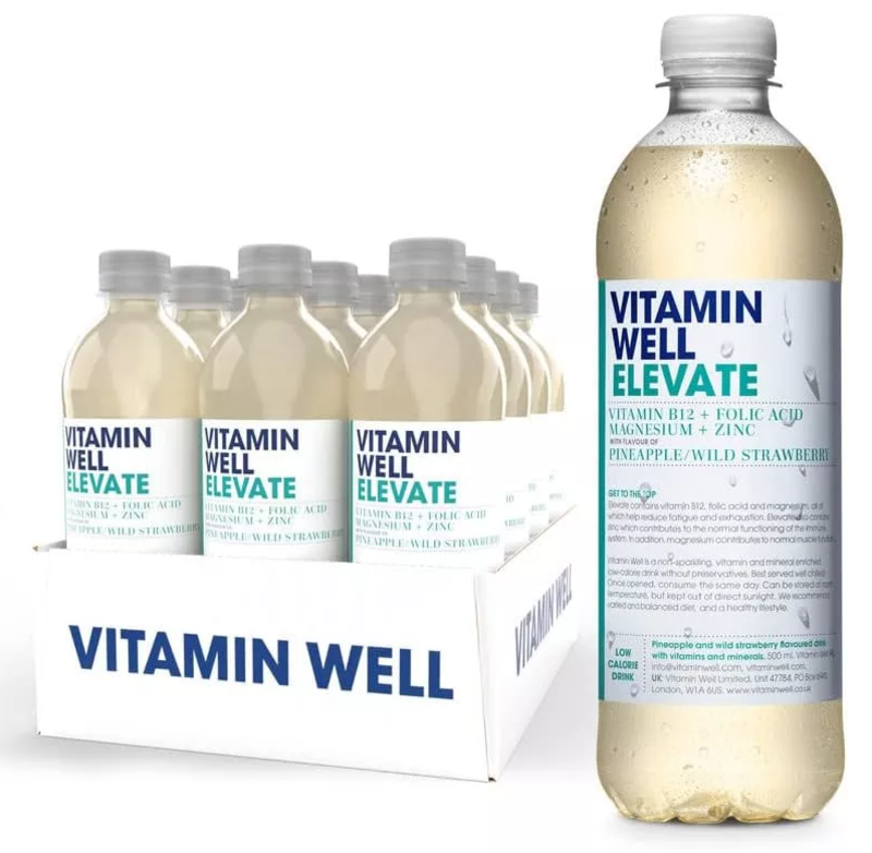 

Vitamin Well Elevate 500ml Pineapple and Wild Strawberry Flavor Pack of 12
