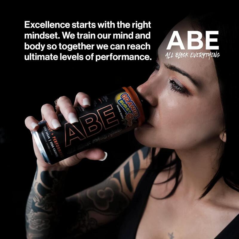 Applied Nutrition ABE Energy Drink: Zero Sugar, Zero Calories, Orange Burst Flavor - 330ml