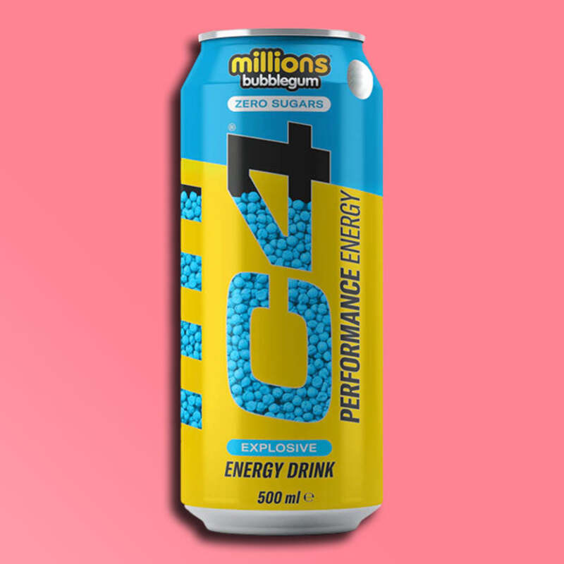 C4 Explosive Energy Drink Millions Bubblegum Flavor, 500ml