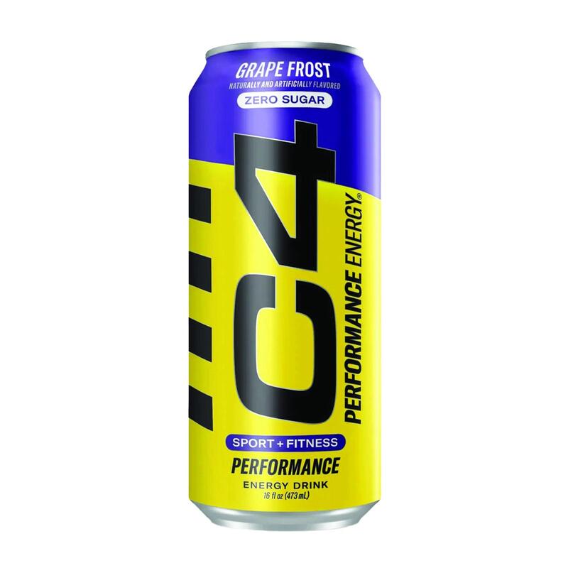 Cellucor C4 Energy, Zero Sugar, Pre Workout Drink, Purple Frost, 473ml