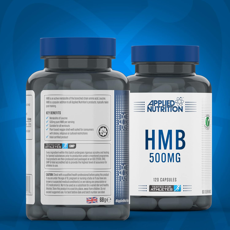 Applied Nutrition HMB, 500 mg, 120 Capsules