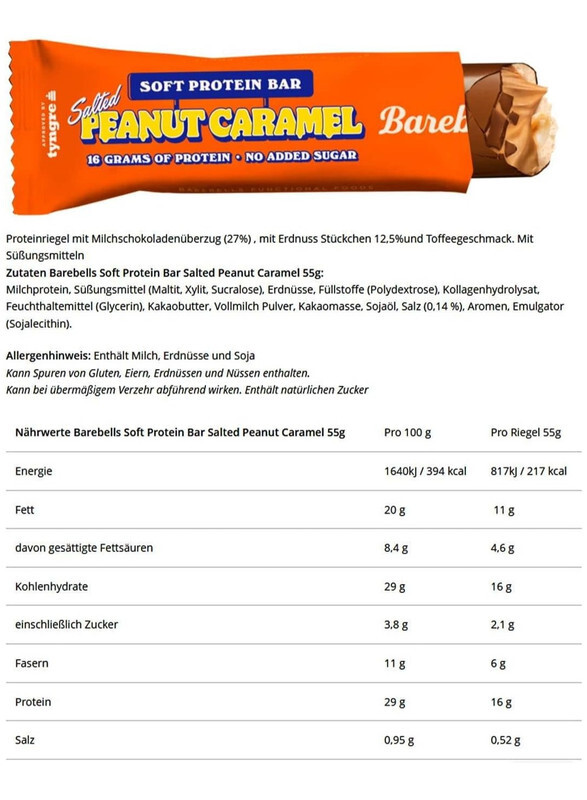 Barebells Protein Bar Salted Peanut Caramel 55g