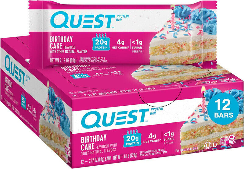 

Quest Protein Bar Birthday Cake Flavor Pack of 12