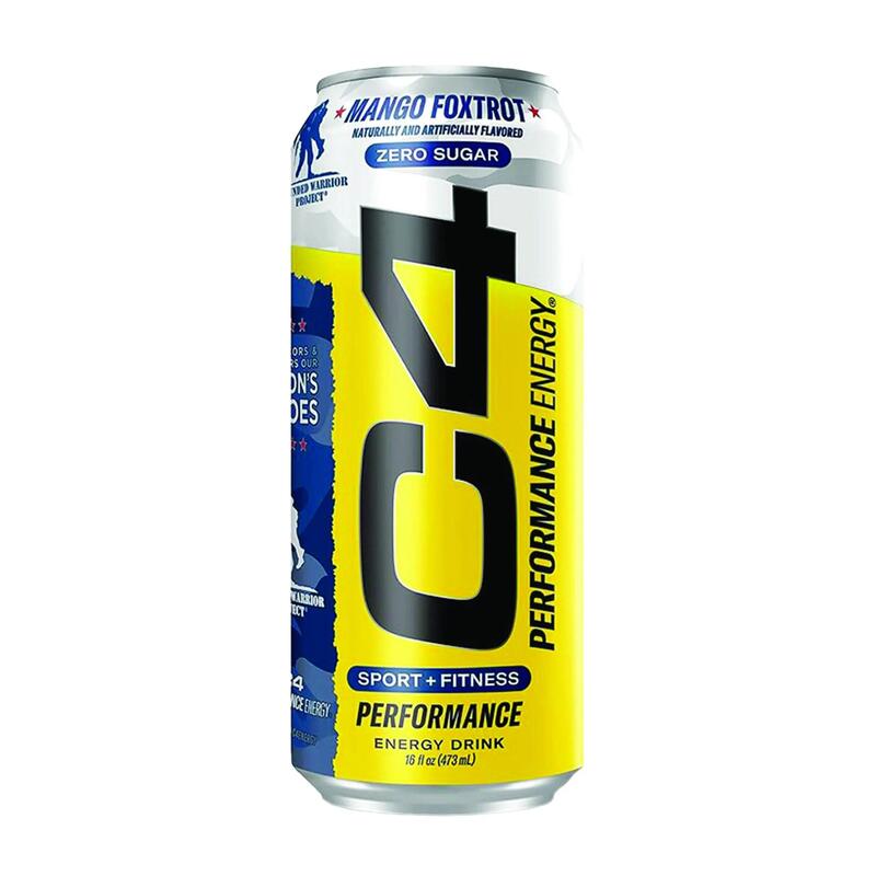 Cellucor C4 Energy, Zero Sugar, Pre Workout Drink, Mango Foxtrot, 473ml, 