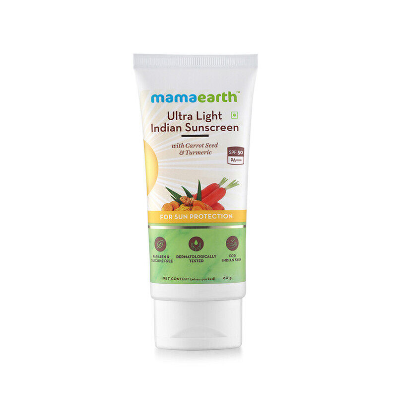 

MAMAEARTH ULTRA LIGHT INDIAN SUNSCREEN SPF50 PA+++ - 80 ML