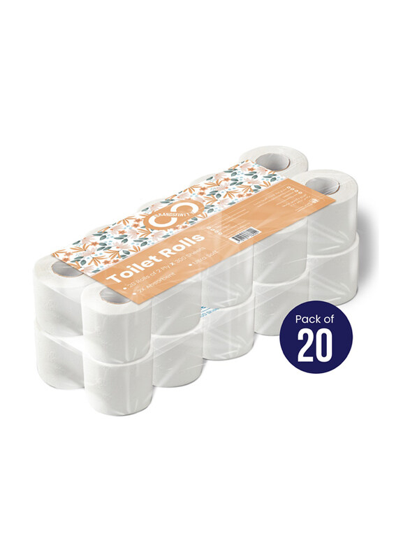 

Brandsfinity Ultra Soft Toilet Roll, 20 Pieces x 2 Ply x 300 Sheets