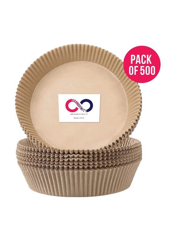 

Brandsfinity Disposable 20cm Round Food Grade Baking & Non Stick Parchment Paper, 500 Pieces, Light Brown