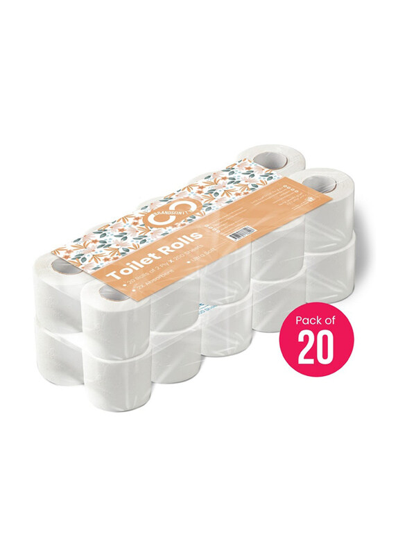

Brandsfinity Ultra Soft Toilet Roll, 20 Pieces x 2 Ply x 200 Sheets