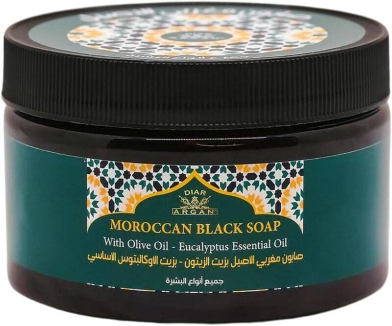 

Diar Argan Moroccan Black Soap (With Olive Oil and Eucalyptus Essential Oil)