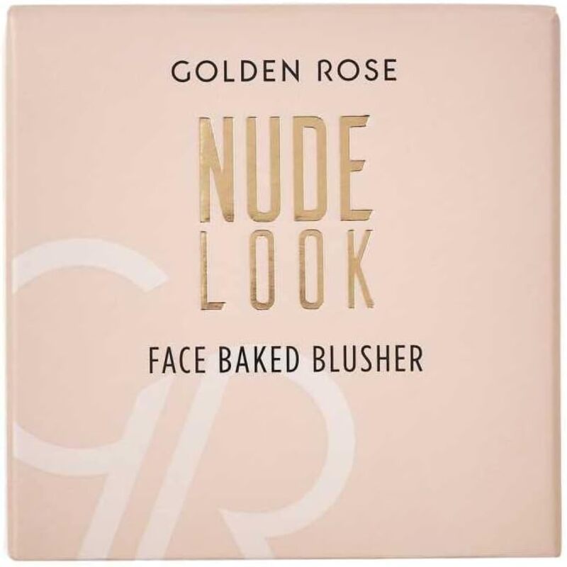 Golden Rose Nude Look Face Baked Blusher, Peachy Nude