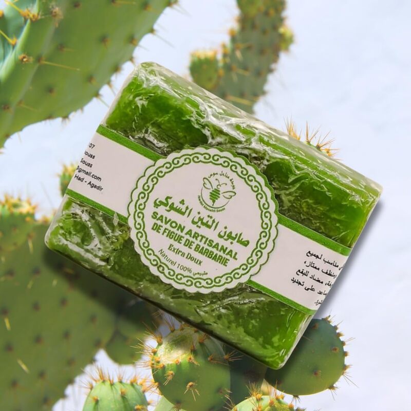 Moroccan Cactus Pear Oil Soap, 100% Natural Handmade Bar