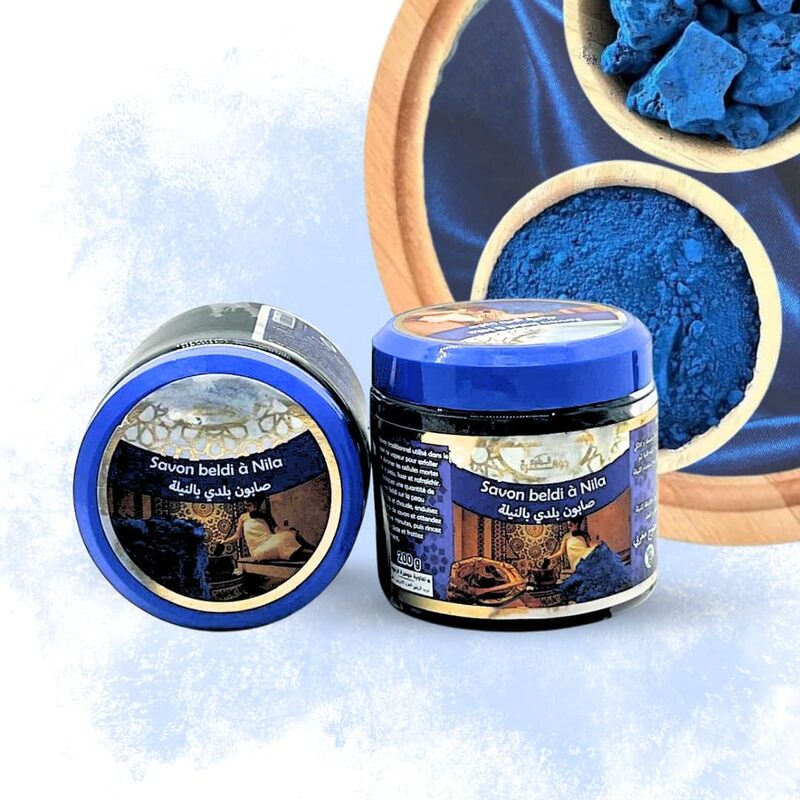 

Generic Moroccan Blue Nila Black Soap, Cleansing, Moisturizing, Exfoliating