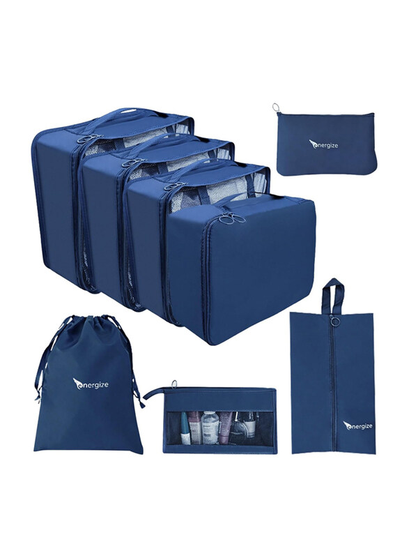 

Native Comfort Native Comfort Travel Bag Packing Cubes Set, 8 Pieces, Blue