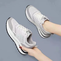 Women's Running Shoes Comfortable Mesh Sneakers Breathability Women Shoes Casual Jogging Sneakers Outdoor_Grey