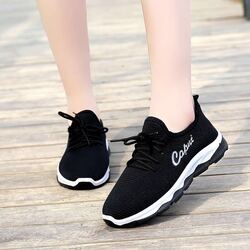 Women's Capri Sneakers Running Hiking  Shoes_Black