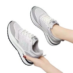 Women's Running Shoes Comfortable Mesh Sneakers Breathability Women Shoes Casual Jogging Sneakers Outdoor_Grey