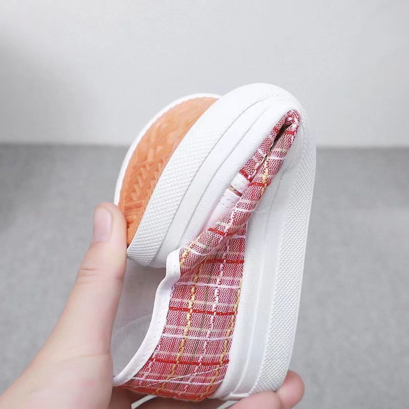 Women's Fashion Comfortable Casual Shoes New Spring Breathable Lace-Up Women Soft Sole Sneakers Ladies Canvas Shoes_Pink