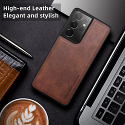 X-Level Samsung Galaxy S21 Ultra 5G 6.8-Inch Anti-Scratch Soft TPU Bumper Shockproof Protective Mobile Phone Case Cover, Brown