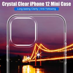 Cafele Apple iPhone 12 Mini Crystal Clear Mobile Phone Case Cover, Clear