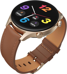 G-tab GT7 1.43 Inch Smartwatch with Music Storage, Brown