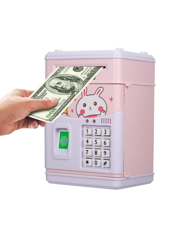 

GoolRC Kids Electronic Money Bank with Password Coin Bank Auto Scroll Money Saving Box with Music Perfect Toy Gifts for Boys and Girls, Pink