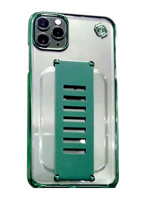 Apple iPhone 11 Pro Max Grip2U Slim Series Mobile Phone Case Cover, Green/Silver