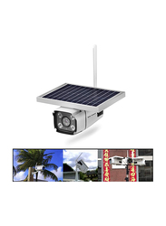 Crony Outdoor Waterproof WiFi Wireless 1080P HD Night Vision Motion Detection Solar Camera, White