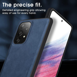 X-Level Samsung Galaxy A53 5g Ultra-Thin Slim Premium PU Leather Elegant Soft TPU Bumper Shockproof Anti-Scratch Protective Mobile Phone Case Cover, Blue