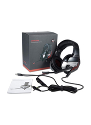 Onikuma K5 Pro Noise Cancelling Over Ear Gaming Headset with Microphone, Black