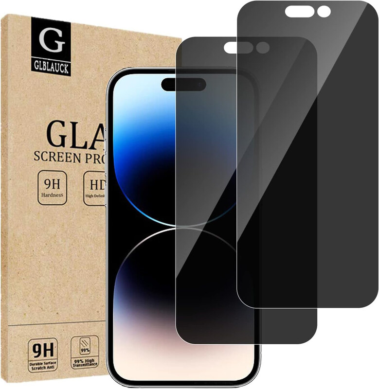 

Generic Apple iPhone 14 Pro Privacy Tempered Glass Screen Protector, 2 Pieces, Black