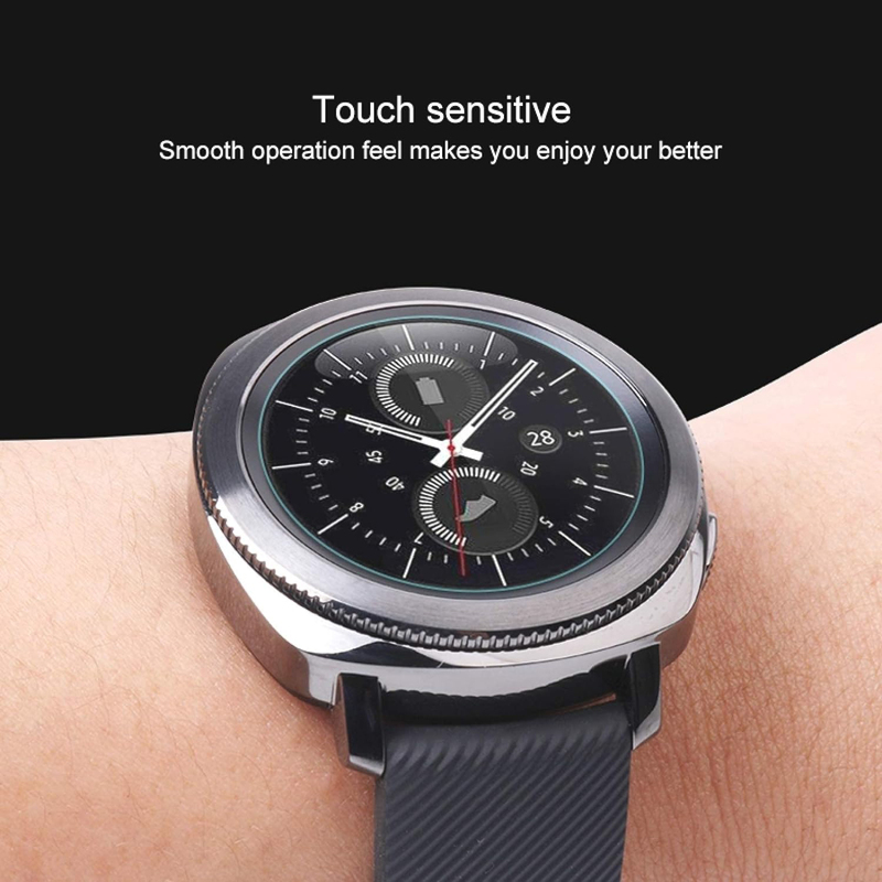 Smartwatch Screen Protectors 33mm Diametral Universal Tempered Glass Film for Samsung Galaxy/LG/Sony/Huawei/Garmin Watches, Clear