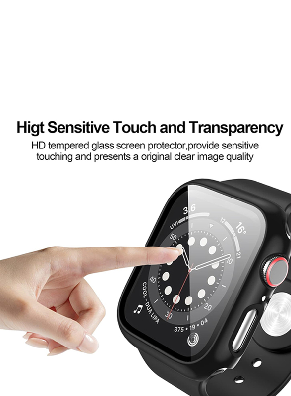 Tempered Glass Screen Protector with Case for Apple Watch 40mm, 5 Pieces, Multicolour