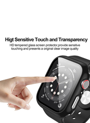 Tempered Glass Screen Protector with Case for Apple Watch 40mm, 5 Pieces, Multicolour